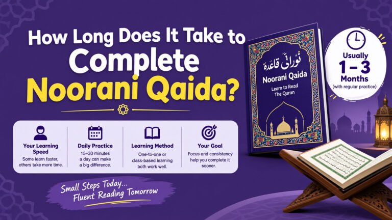 How Long Does It Take to Complete Noorani Qaida