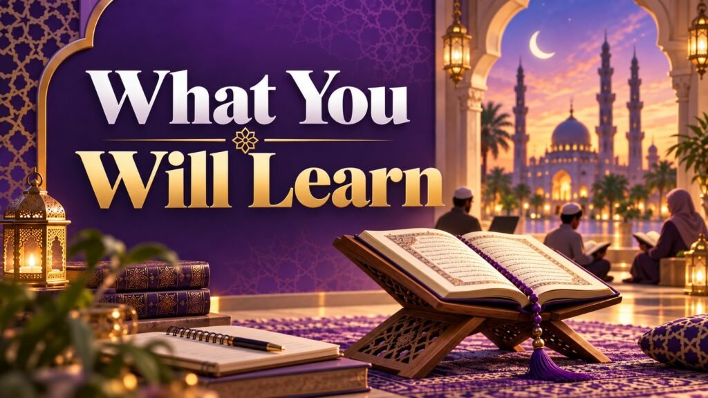 What you will learn